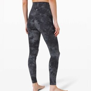 lululemon grey tie dye align leggings